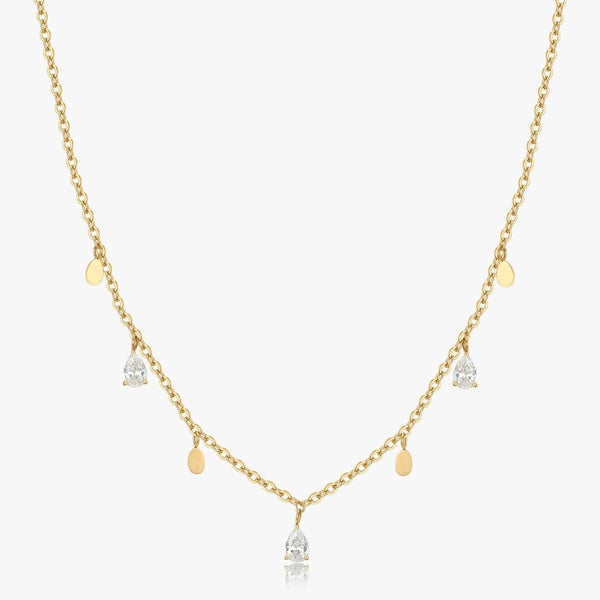 Tear Drops Necklace in Gold - Flaire & Co.