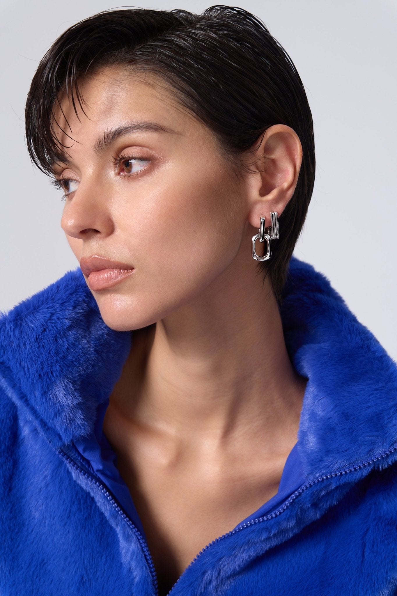 Tessa Rectangle Hoops - Flaire & Co.