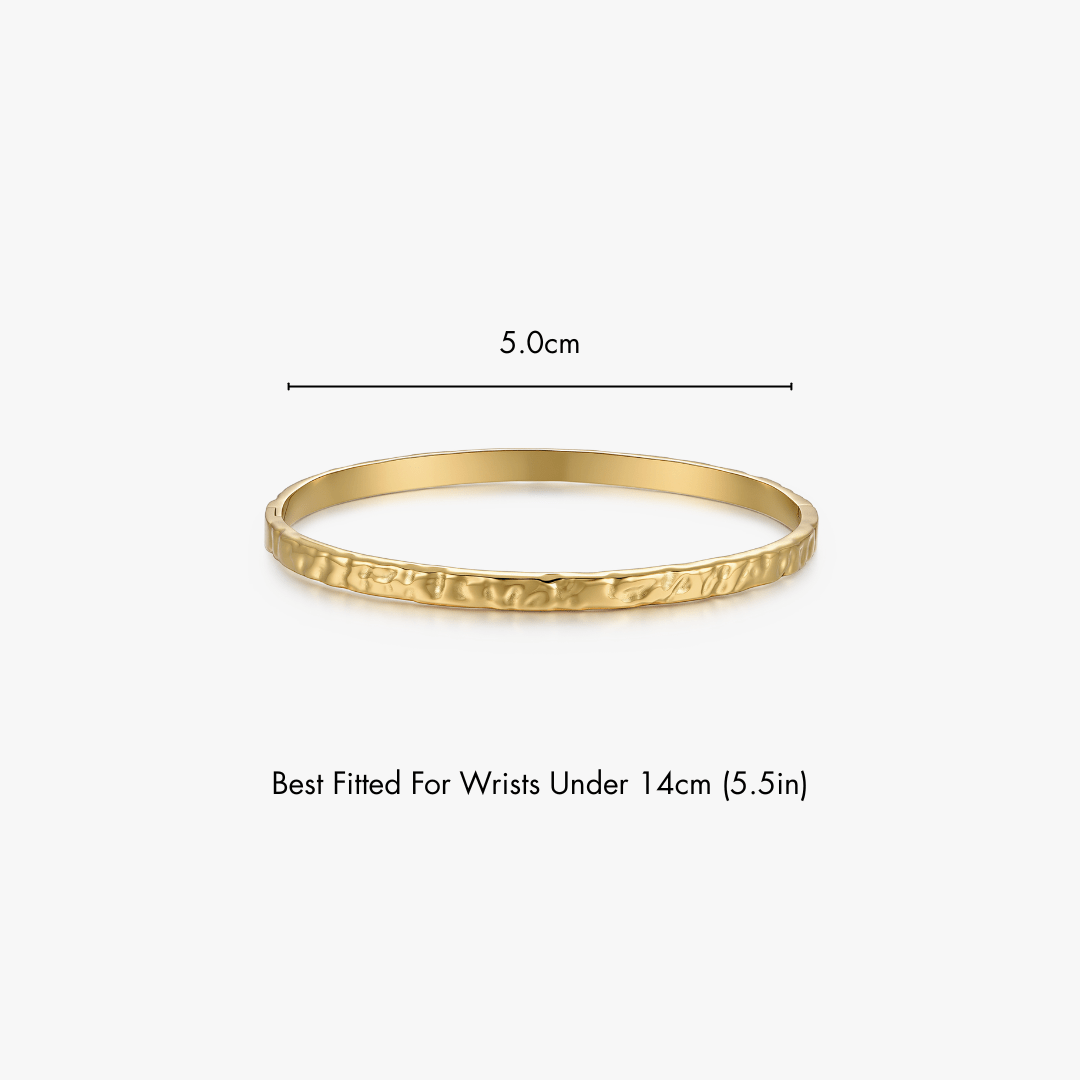 Textured Stacker Cuff Bangle - Flaire & Co.