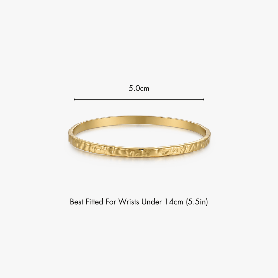 Textured Stacker Cuff Bangle - Flaire & Co.