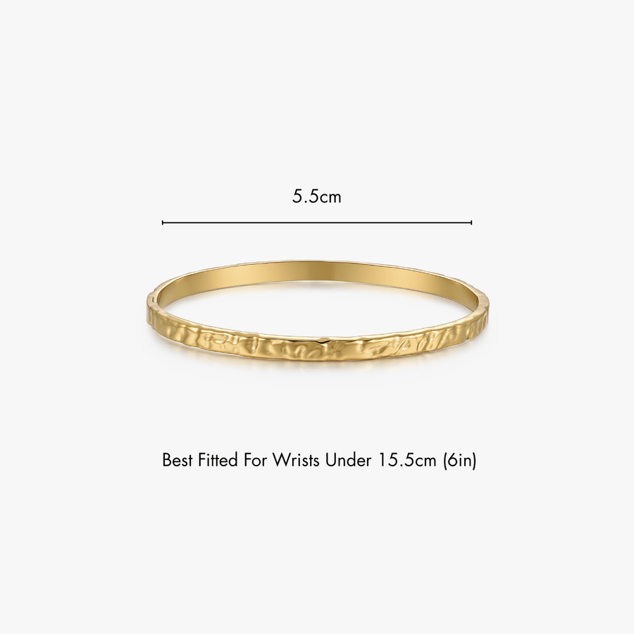Textured Stacker Cuff Bangle - Flaire & Co.