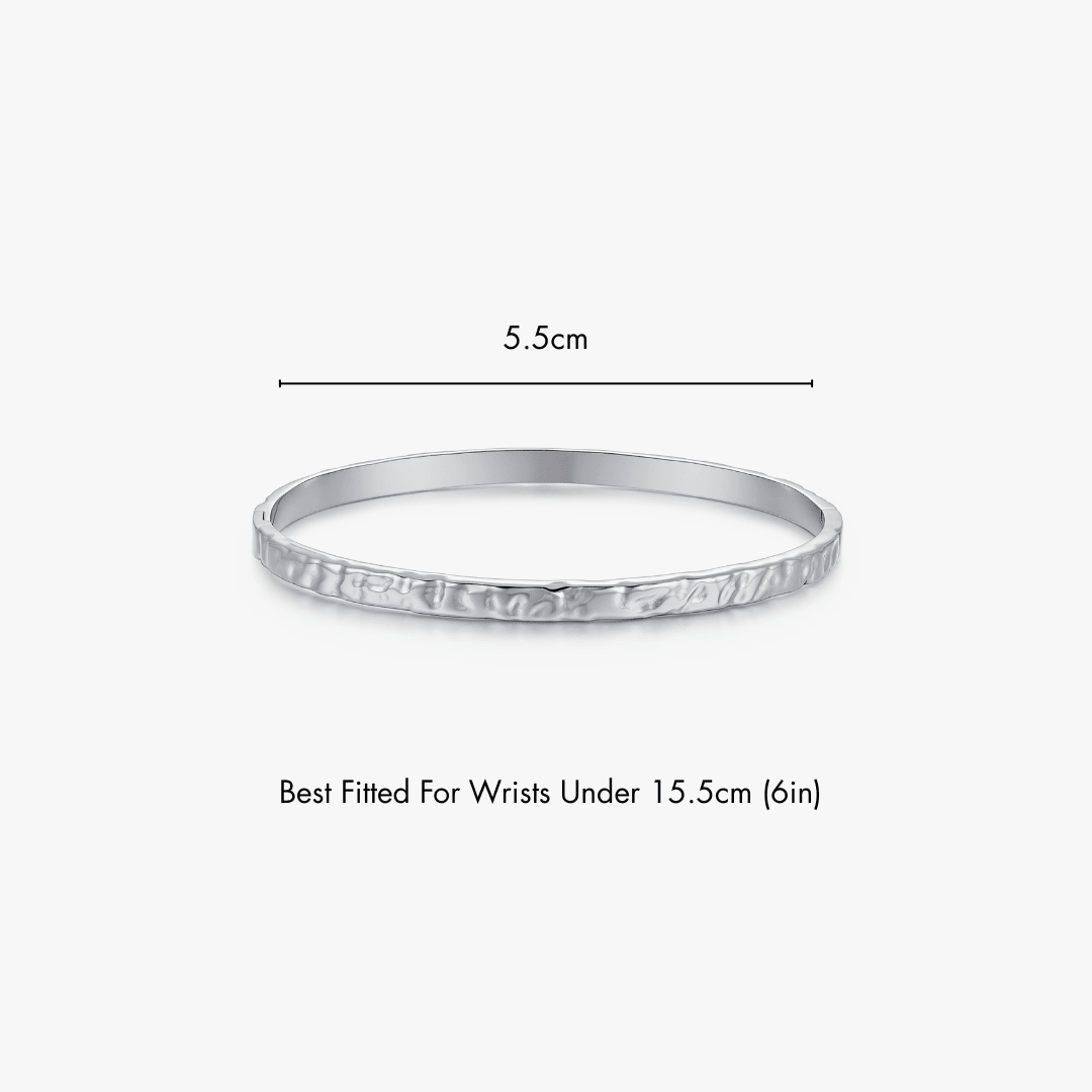 Textured Stacker Cuff Bangle - Flaire & Co.