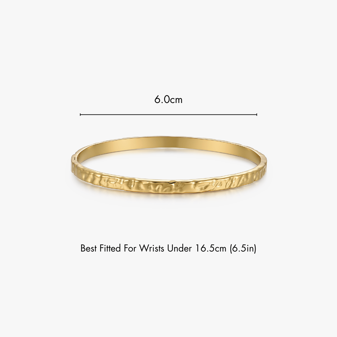 Textured Stacker Cuff Bangle - Flaire & Co.