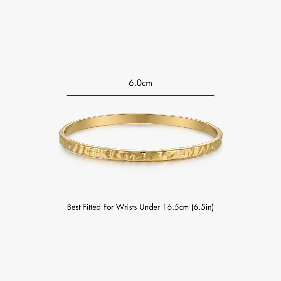 Textured Stacker Cuff Bangle - Flaire & Co.