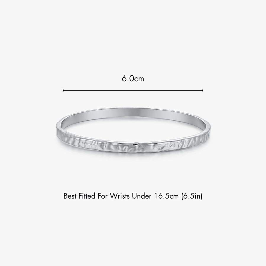 Textured Stacker Cuff Bangle - Flaire & Co.
