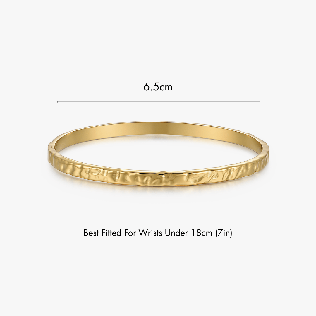 Textured Stacker Cuff Bangle - Flaire & Co.