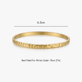 Textured Stacker Cuff Bangle - Flaire & Co.