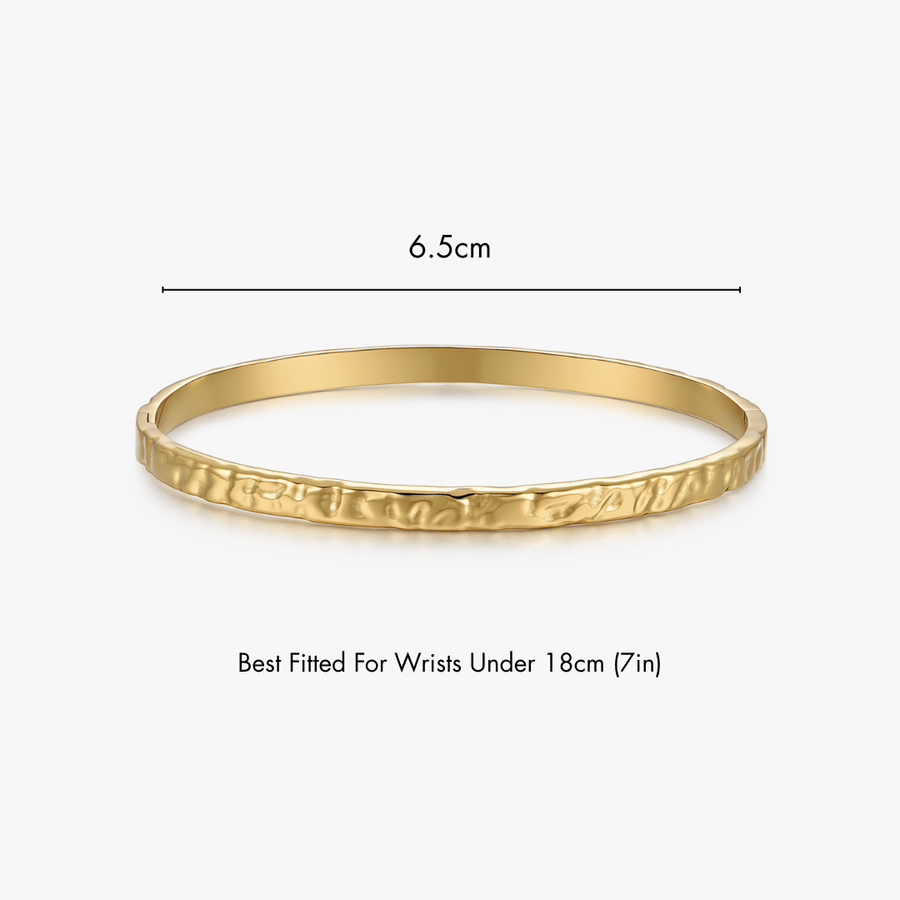 Textured Stacker Cuff Bangle - Flaire & Co.
