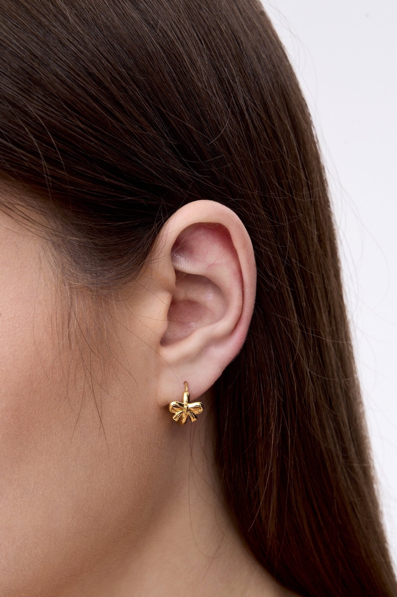 Thalia Bow Mini Hoops - Flaire & Co.