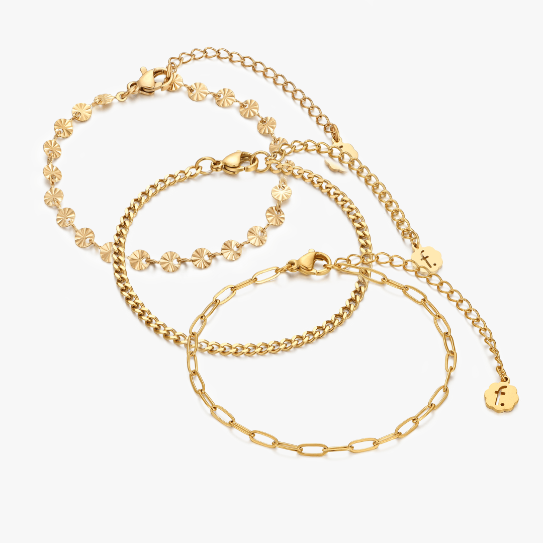 The Catherine Gold Bracelet Bundle - Flaire & Co.