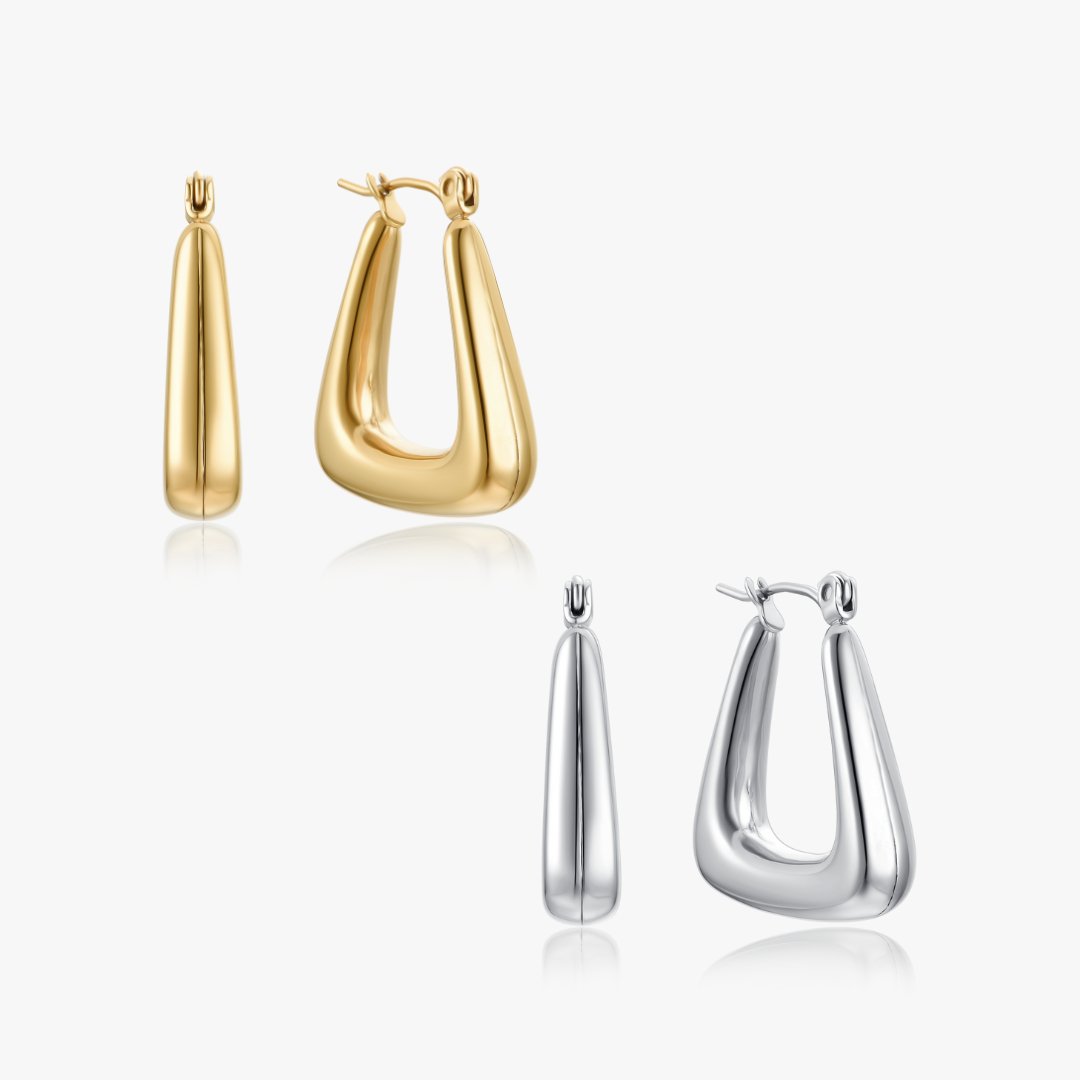 Delta Hollow Earrings