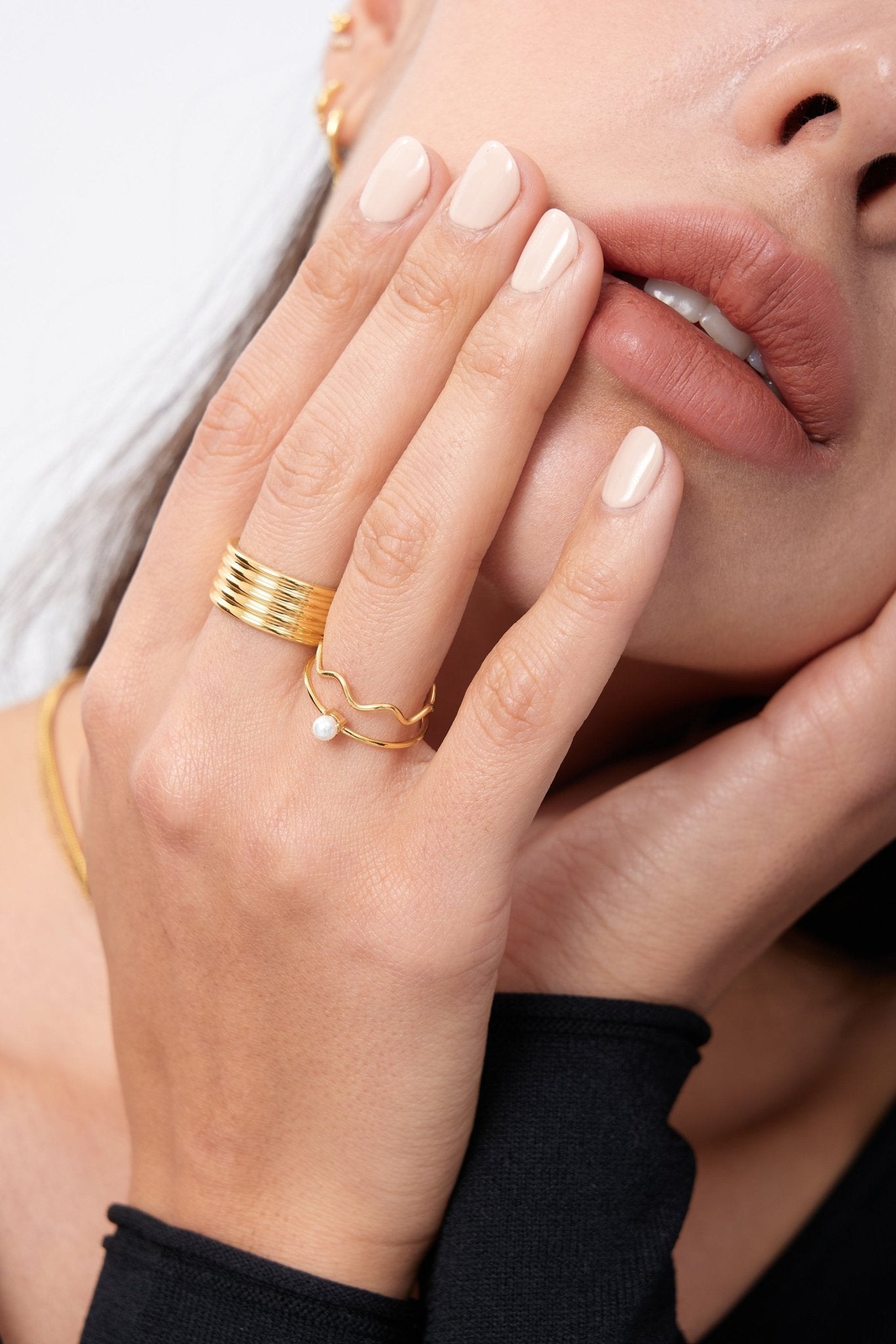 The Maeve Ribbed Ring - Flaire & Co.