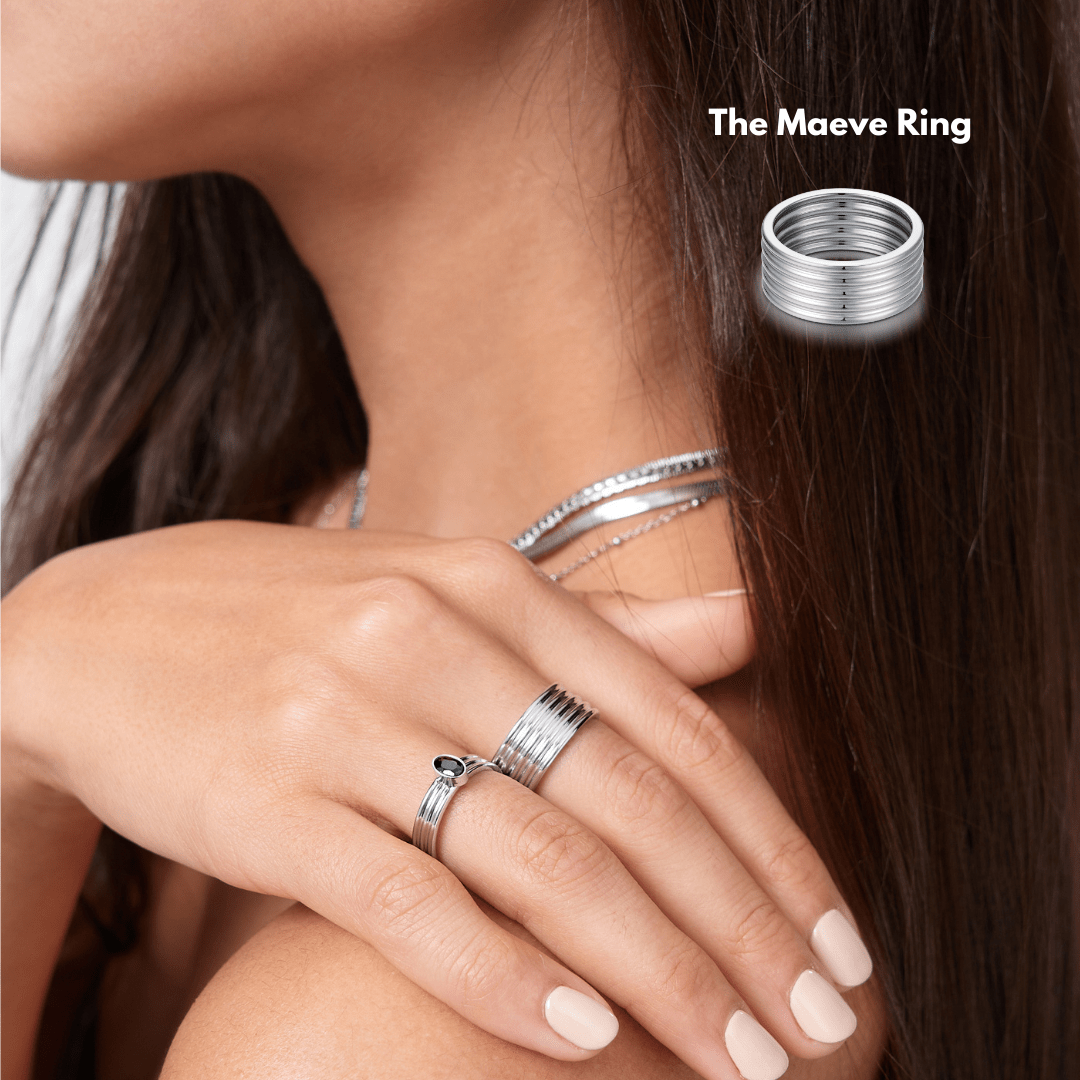 The Maeve Ribbed Ring - Flaire & Co.