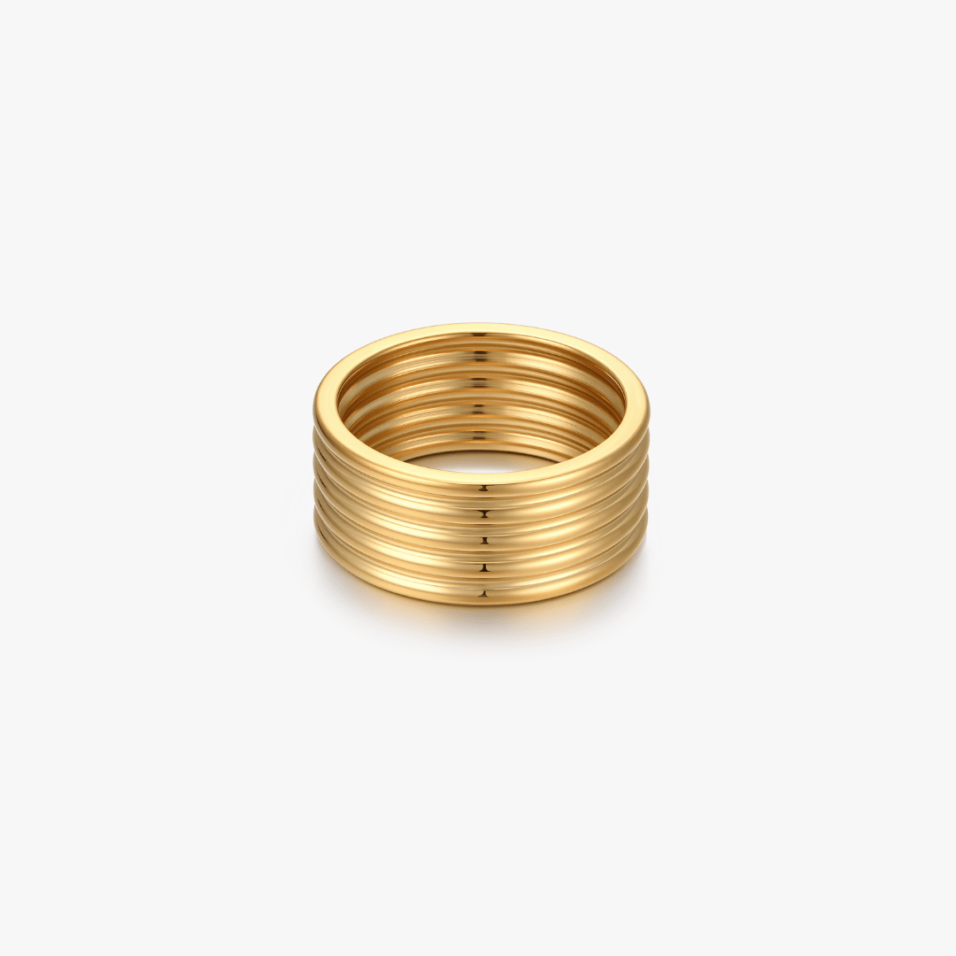 The Maeve Ribbed Ring - Flaire & Co.