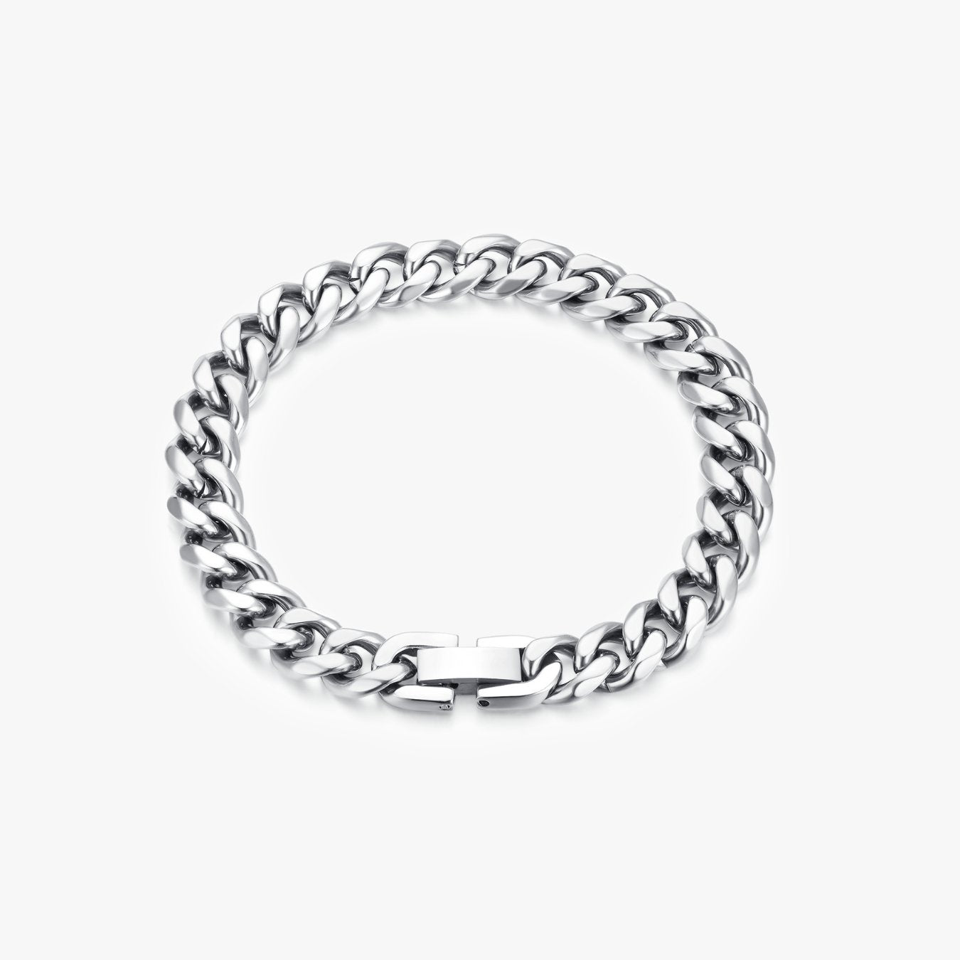Thick Curb Chain Bracelet Silver - Flaire & Co.