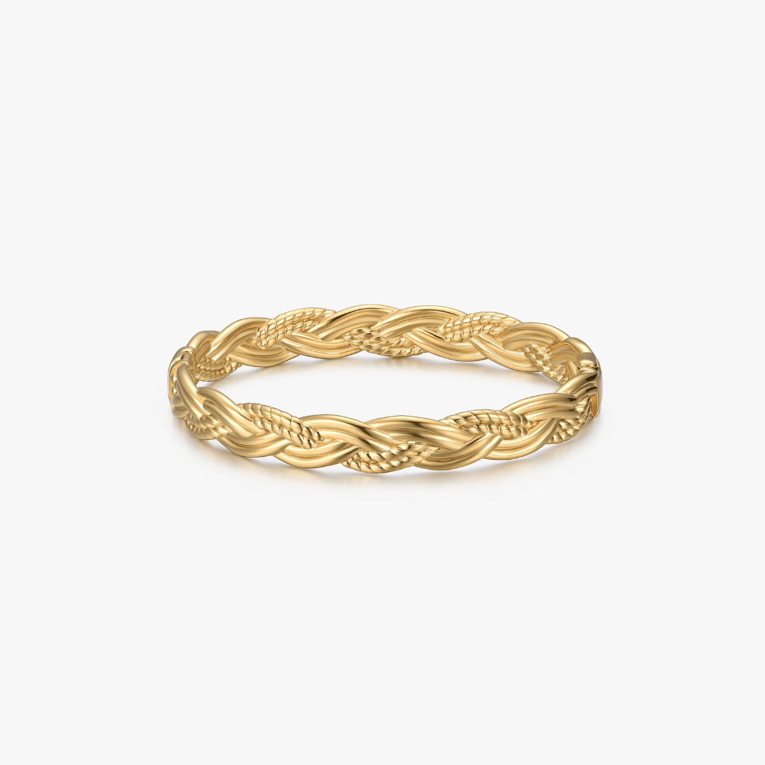 Thick Weave Stacker Cuff Bangle - Flaire & Co.
