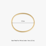 Thin Simple Stacker Cuff Bangle - Flaire & Co.