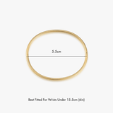 Thin Simple Stacker Cuff Bangle - Flaire & Co.