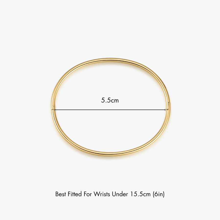 Thin Simple Stacker Cuff Bangle - Flaire & Co.