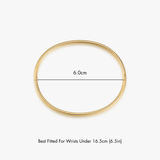 Thin Simple Stacker Cuff Bangle - Flaire & Co.