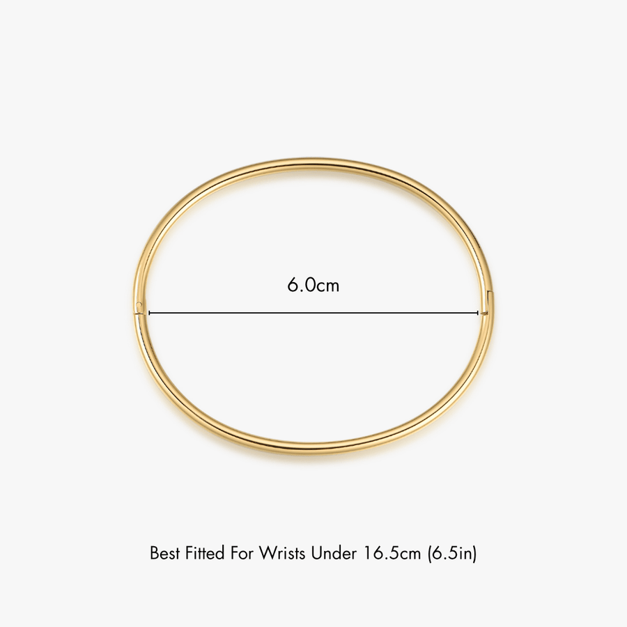 Thin Simple Stacker Cuff Bangle - Flaire & Co.