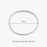 Thin Simple Stacker Cuff Bangle - Flaire & Co.