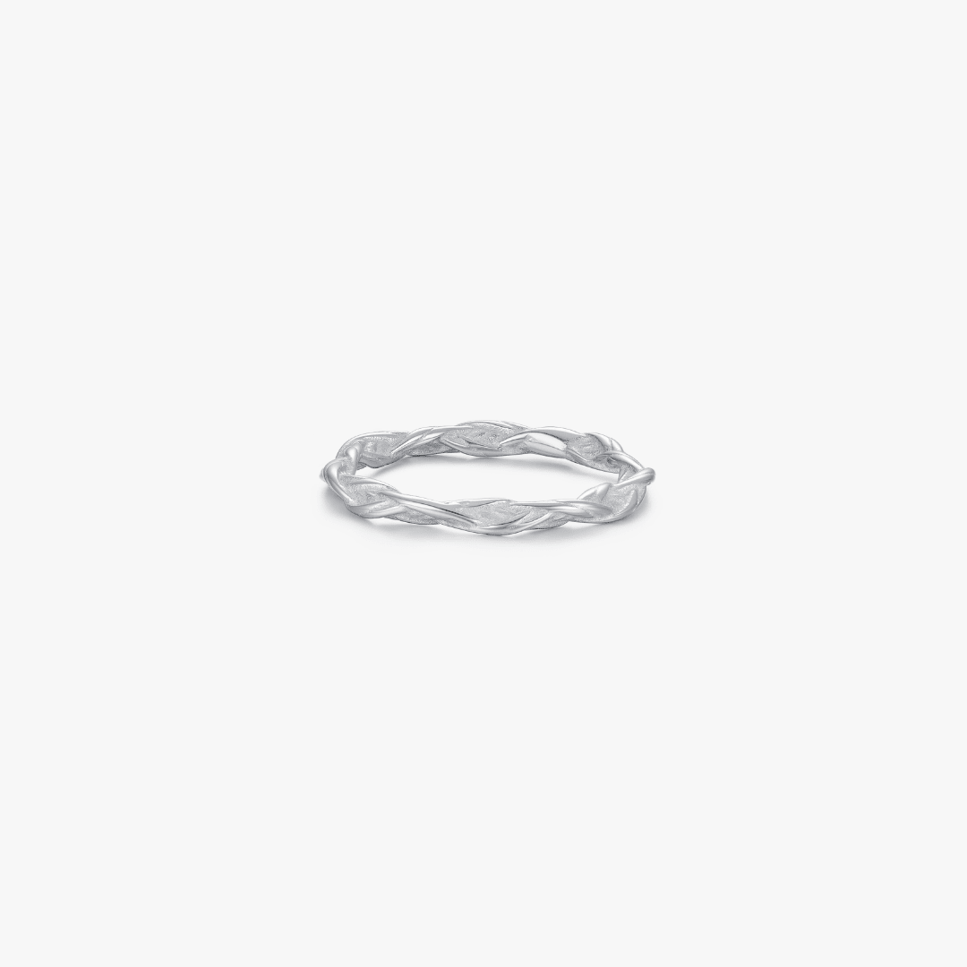 Thin Twisted Textured Ring - Flaire & Co.