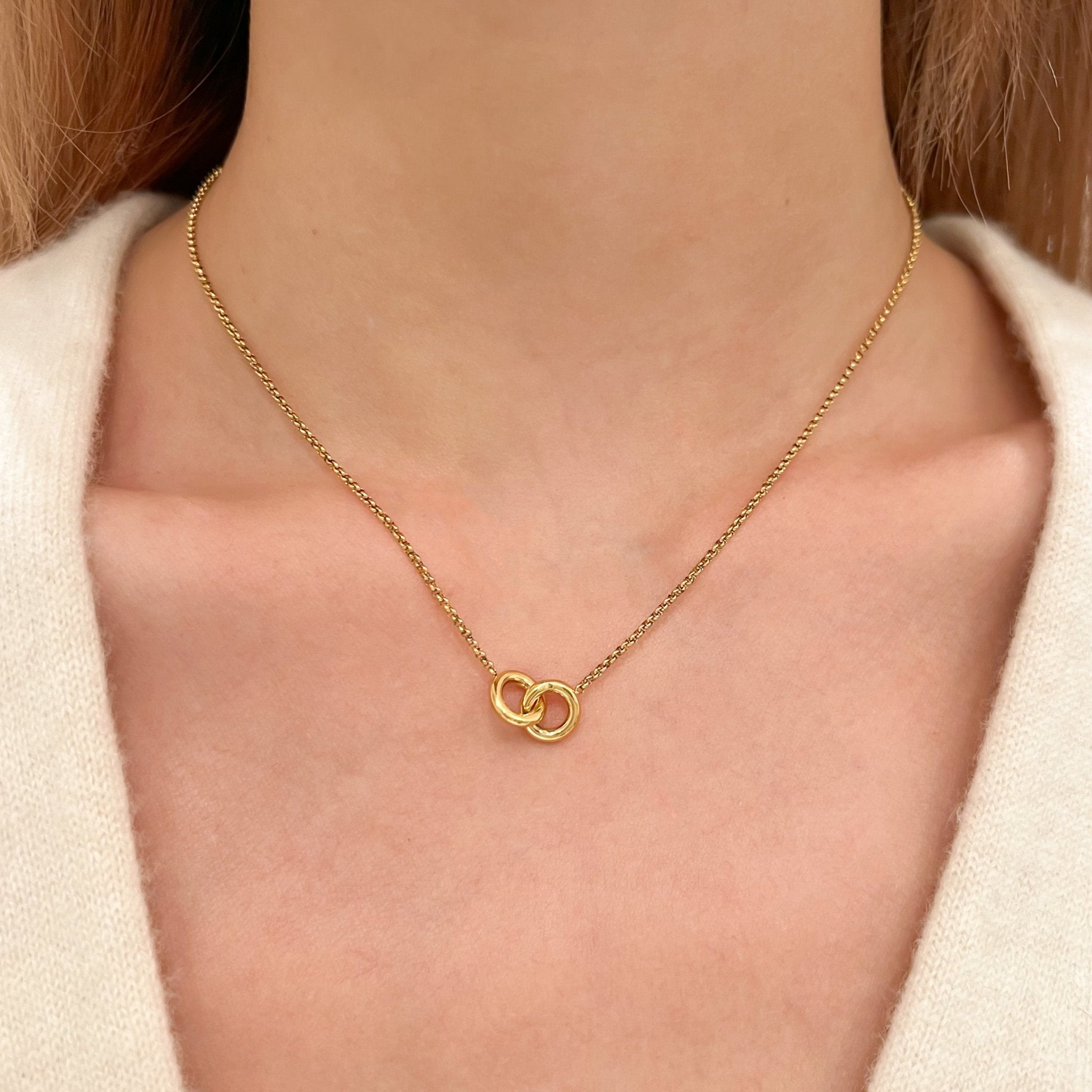 Twin Souls Necklace in Gold - Flaire & Co.