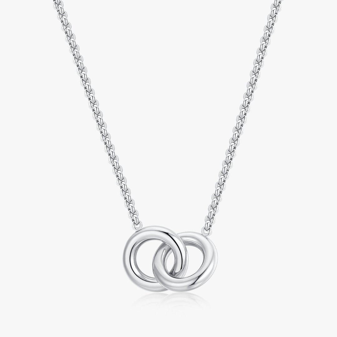Twin Souls Necklace in Silver - Flaire & Co.