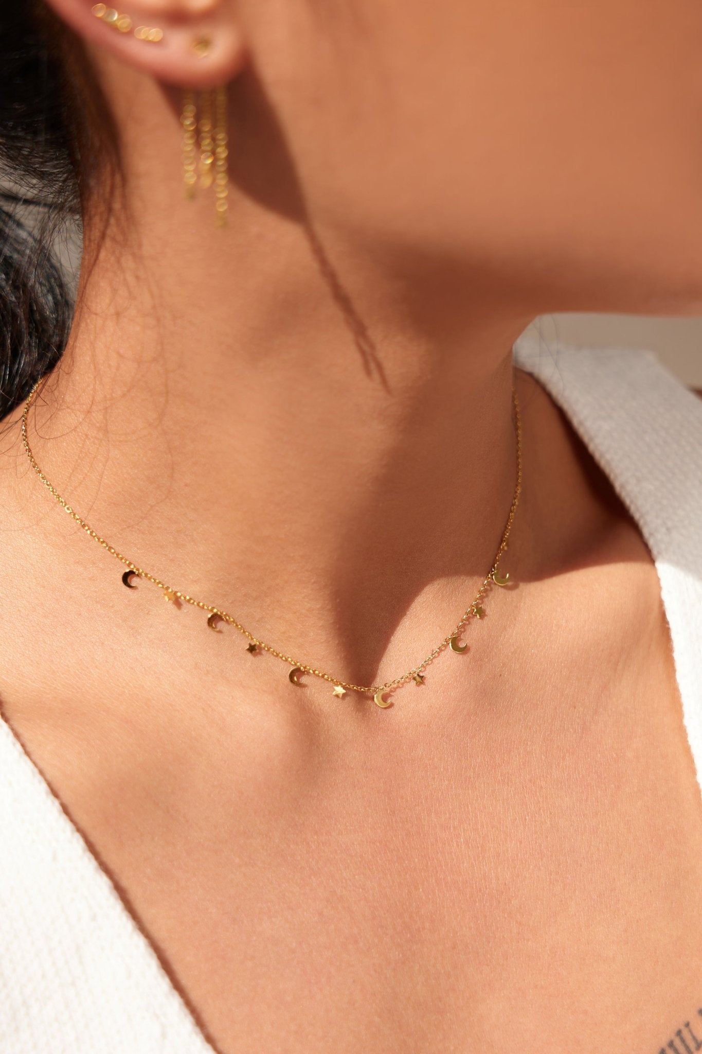 Twinkling Sky Necklace in Gold - Flaire & Co.
