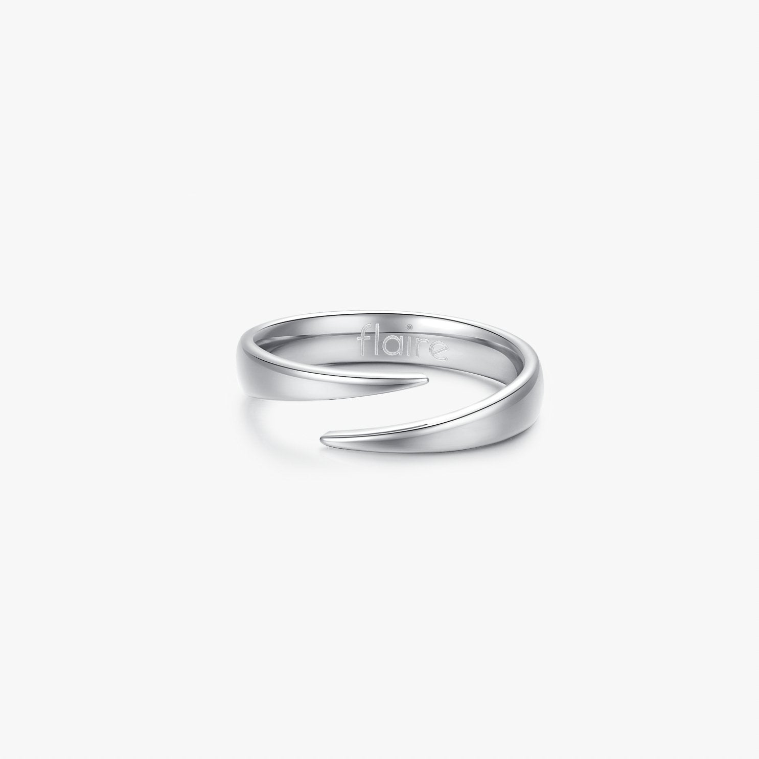 Twisted Claw Silver Ring (Unisex) - Flaire & Co.