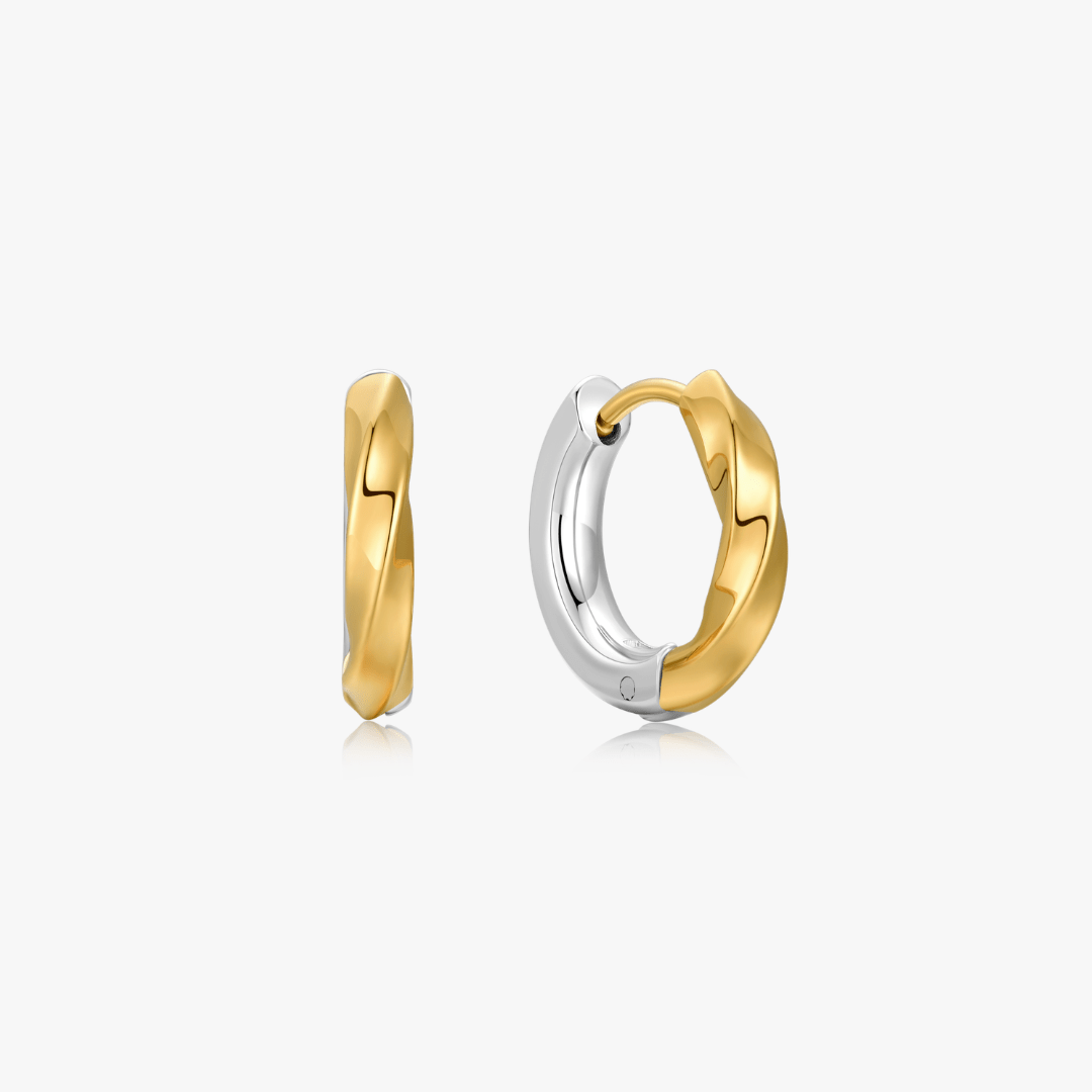 Twisted Gold Hoops - Flaire & Co.