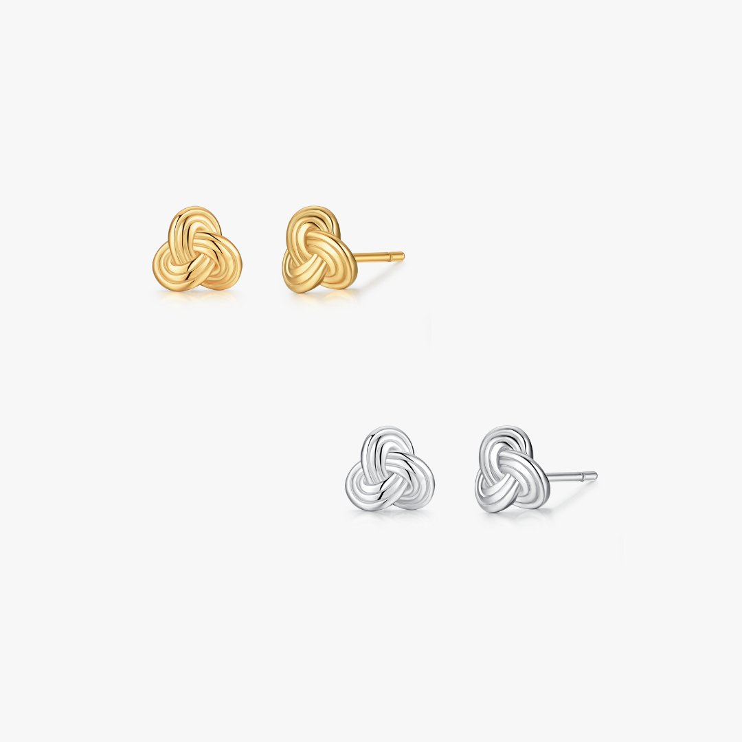 Twisted Knot Studs (Greek Inspired Collection) - Flaire & Co.