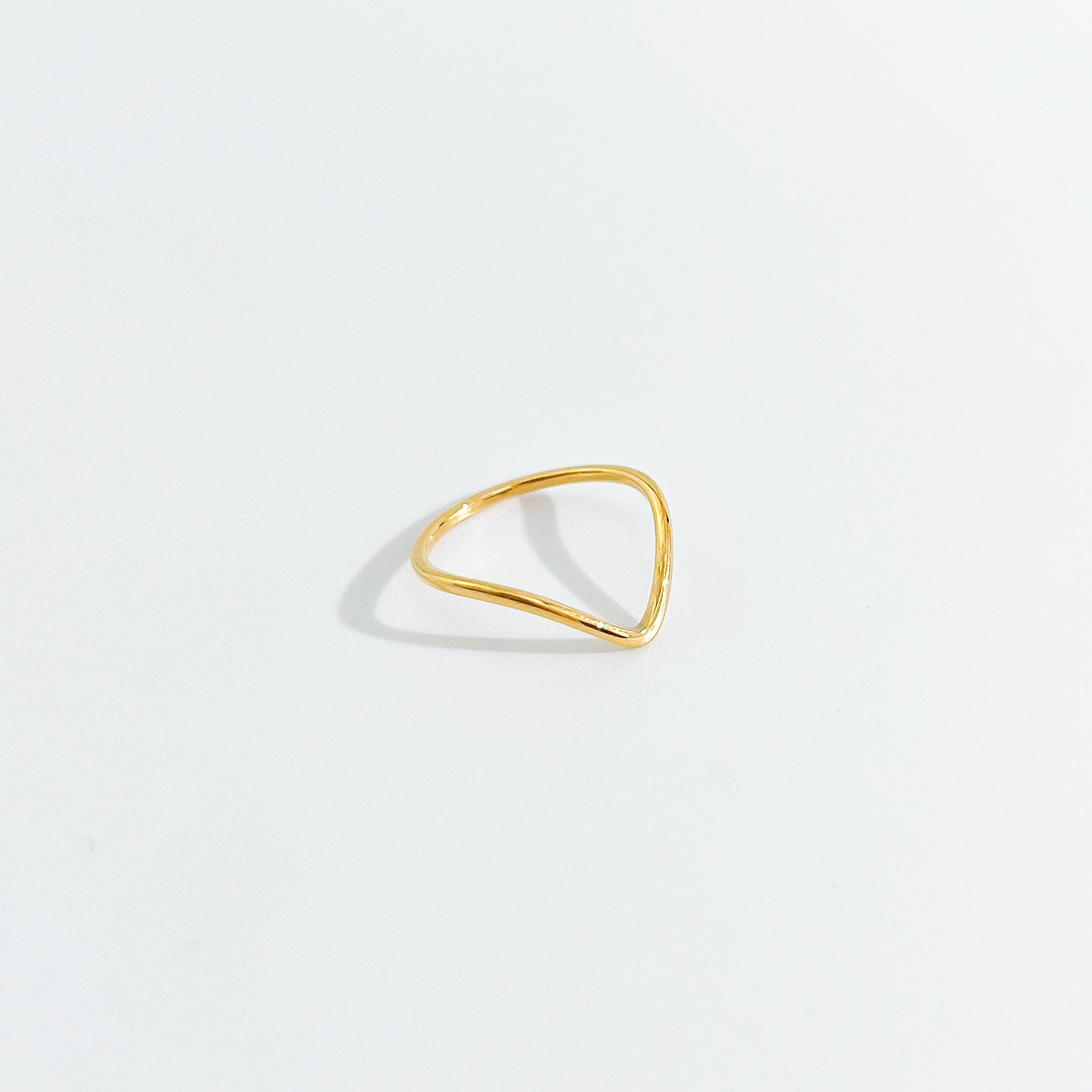 V Stacker Gold Ring - Flaire & Co.