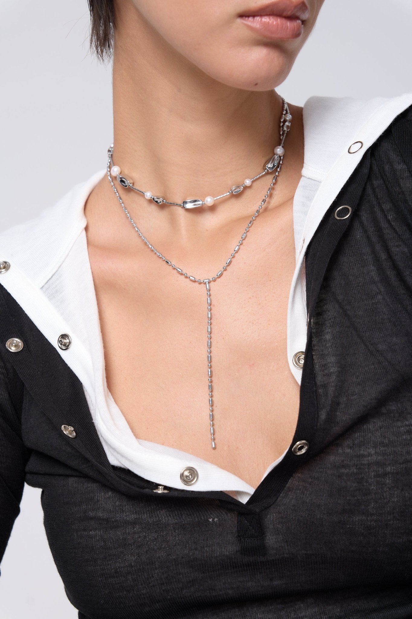 Victoria Chain Lariat Necklace - Flaire & Co.