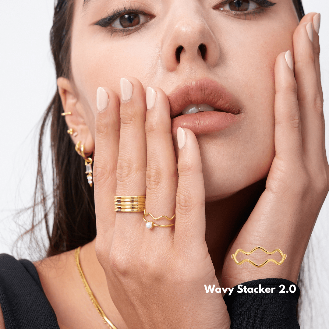 Wavy Stacker 2.0 Ring - Flaire & Co.