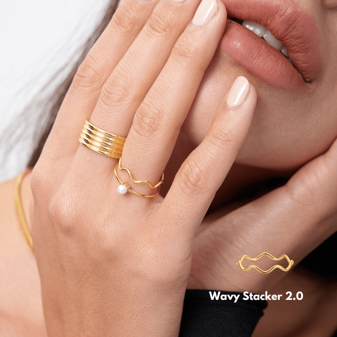 Wavy Stacker 2.0 Ring - Flaire & Co.