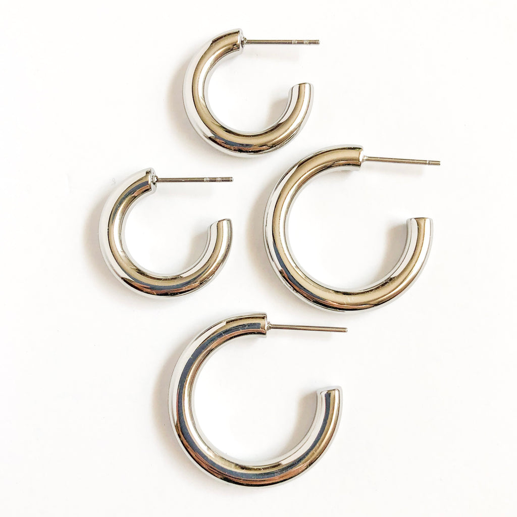 The Original Mini Everyday Silver Hoops