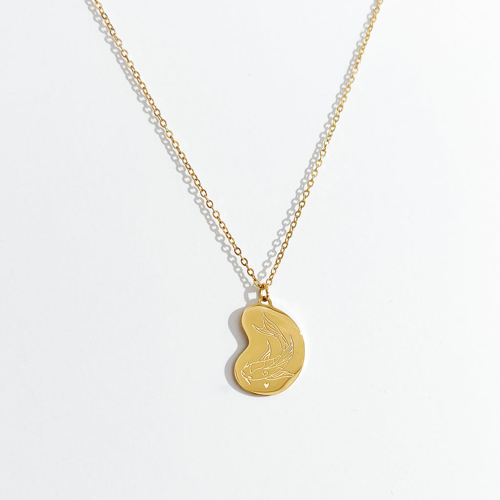 Koi Fish Duo Necklace 2.0 in Gold (Not A Set)